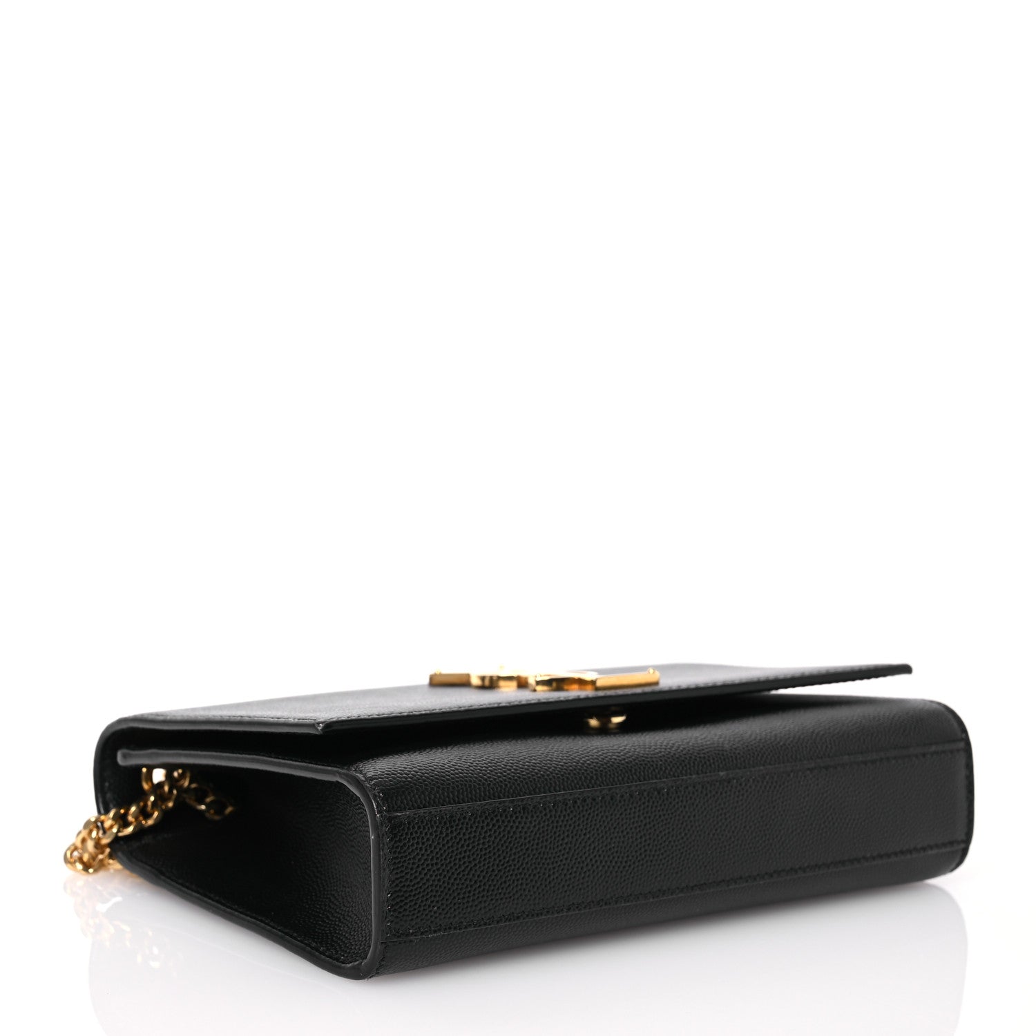 Saint Laurent Grain De Poudre Small Monogram Kate Satchel Black 4 of 14