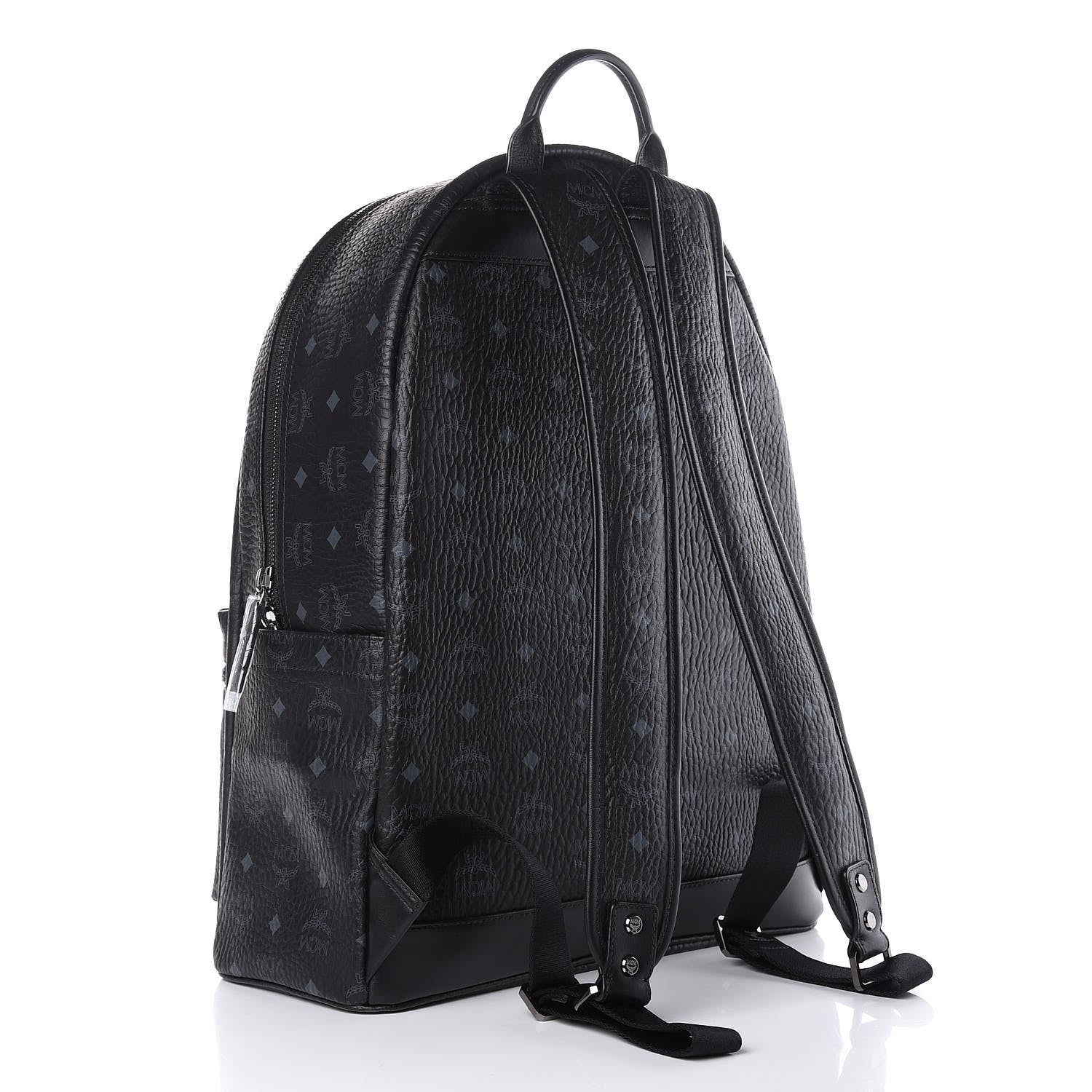 MCM Visetos Large Stark Backpack Black 3 of 9