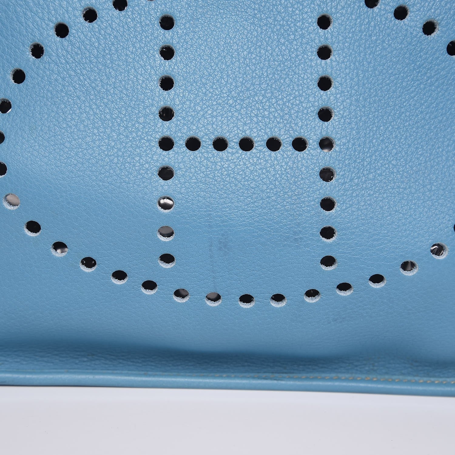 Hermes Taurillon Clemence Evelyne PM Blue Jean 12 of 13