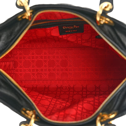 Christian Dior Lambskin Cannage Large Lady Dior Black 5 of 10