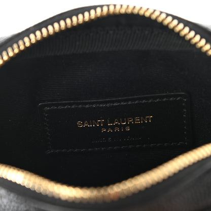 Saint Laurent Grain De Poudre Matelasse Monogram Baby Lou Camera Bag Black 6 of 7