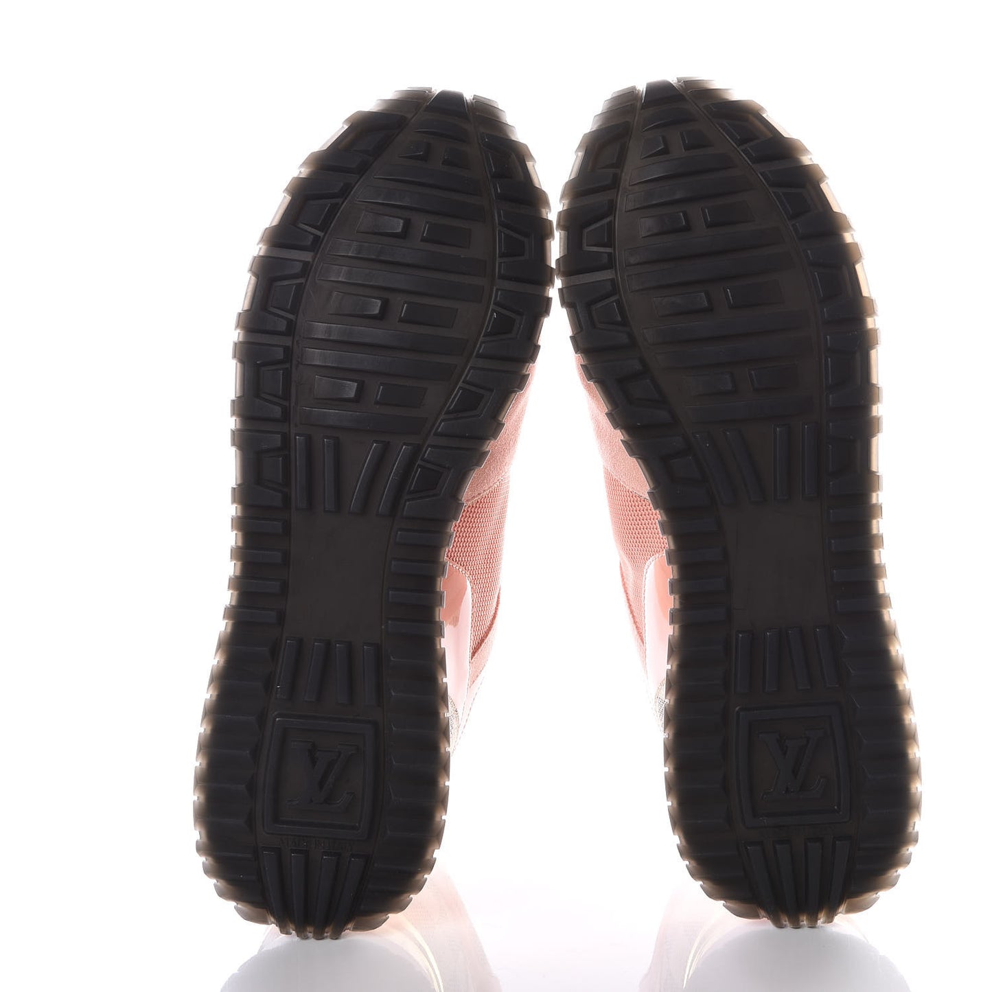 Suede Damier Azur Run Away Sneakers 40 Pink