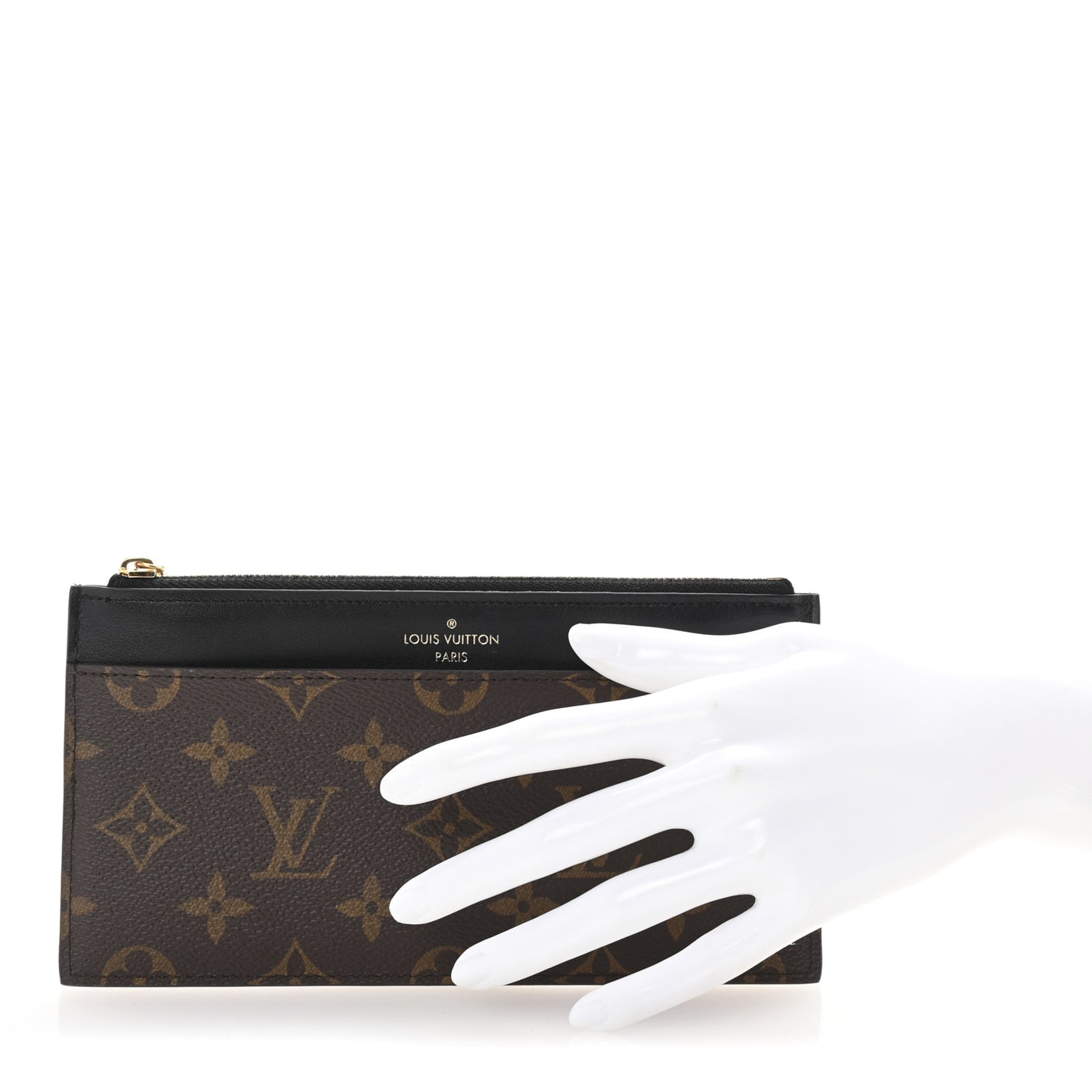 Monogram Slim Purse Black