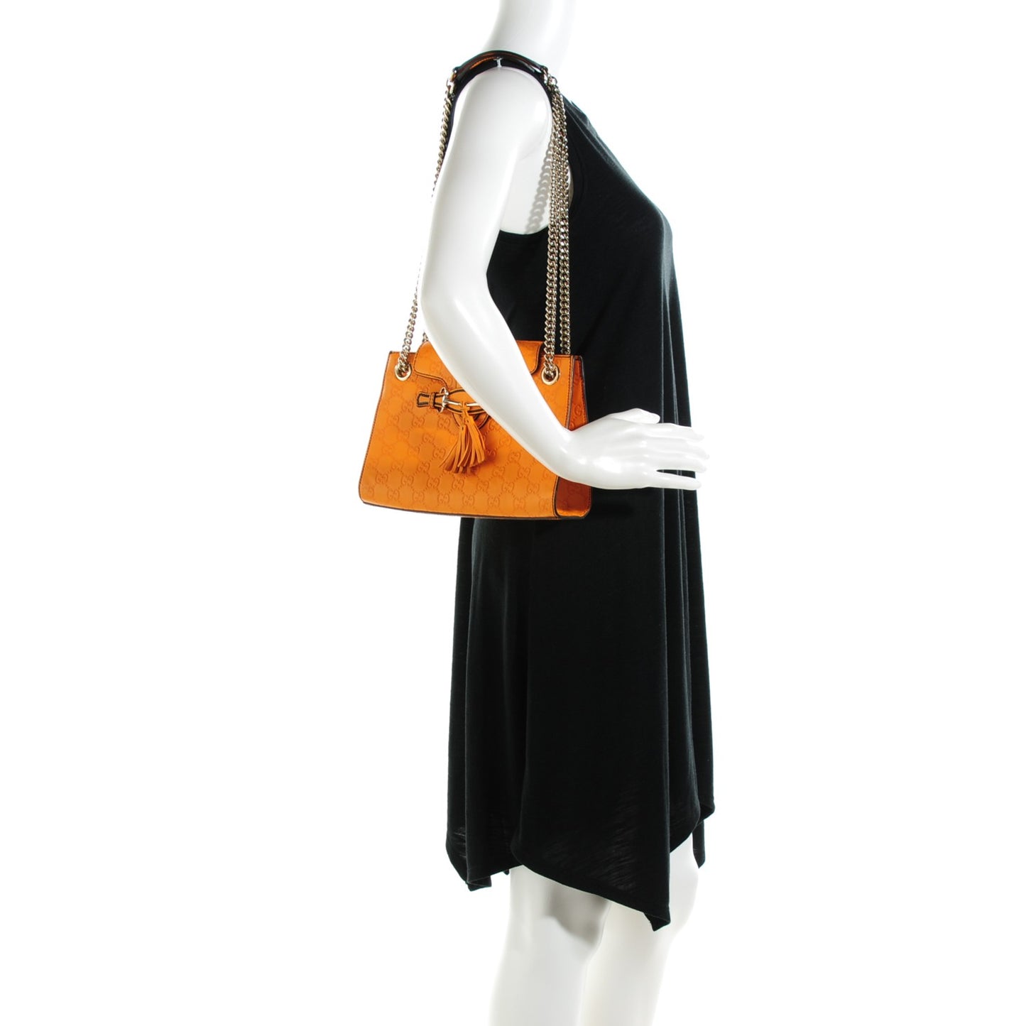 Soft Guccissima Small Emily Chain Shoulder Bag Marigold