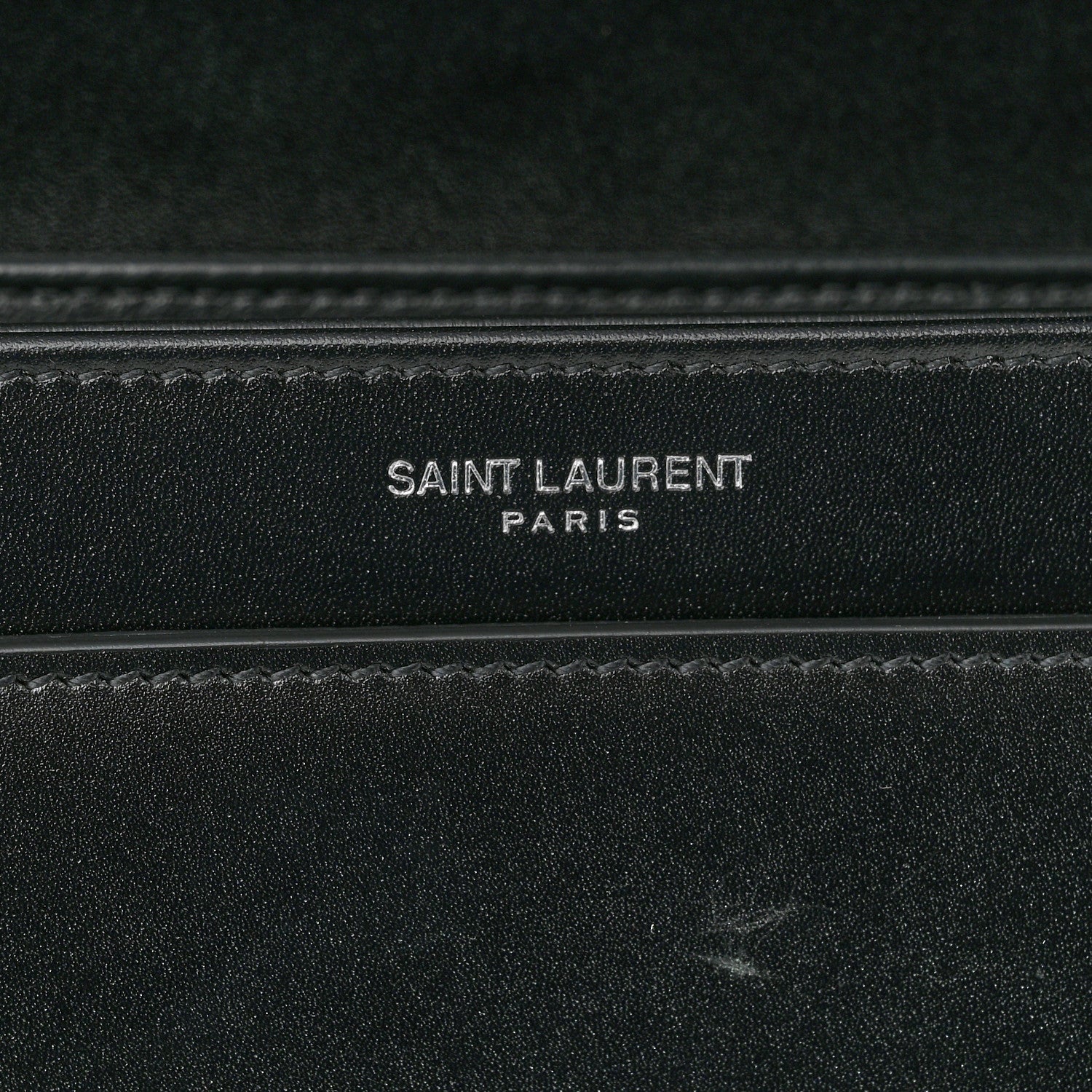 Saint Laurent Box Calfskin Monogram Medium Solferino Satchel Black 6 of 10