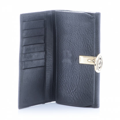Gucci Monogram Interlocking GG Continental Wallet Black 5 of 9