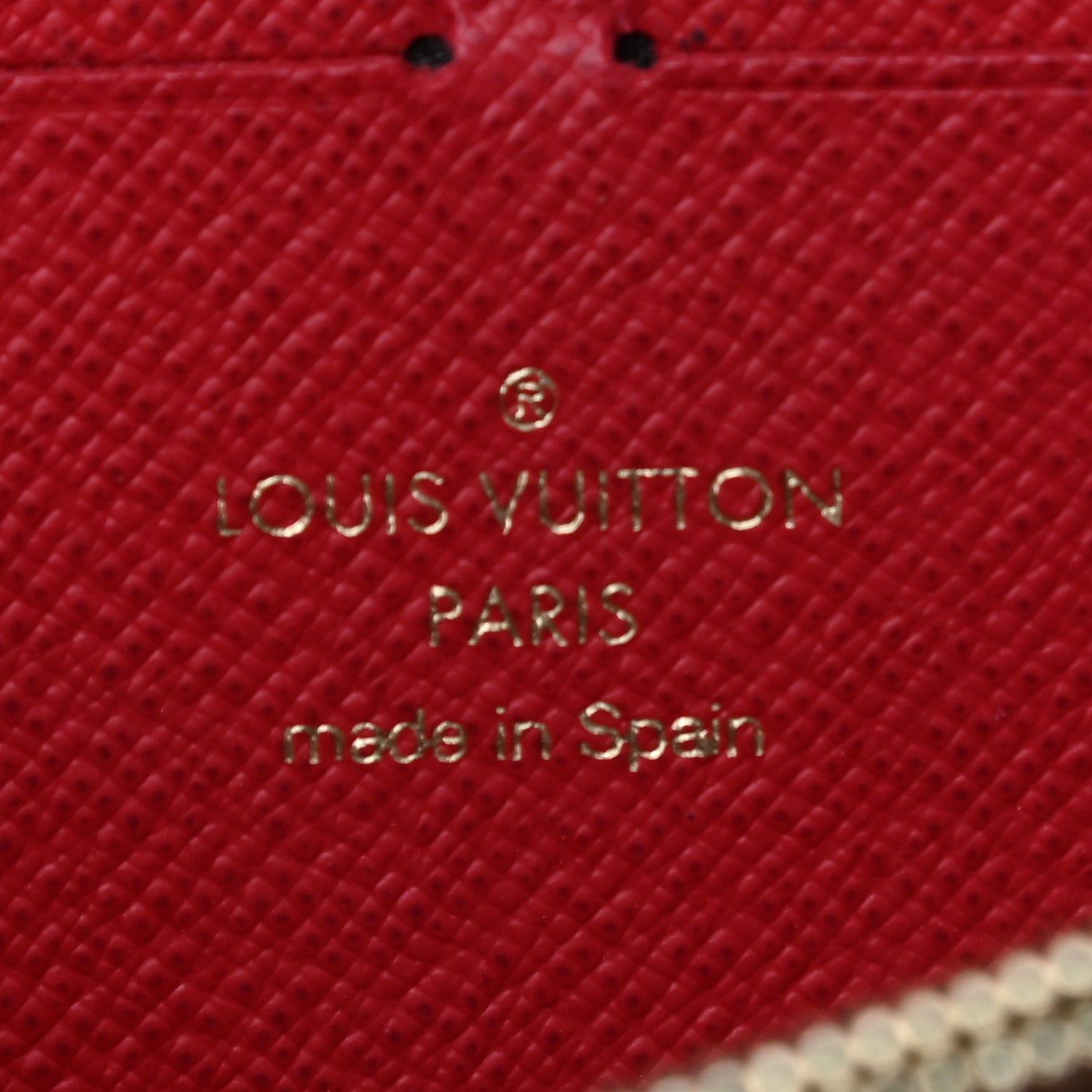 Louis Vuitton Damier Ebene Clemence Wallet Cherry 5 of 6