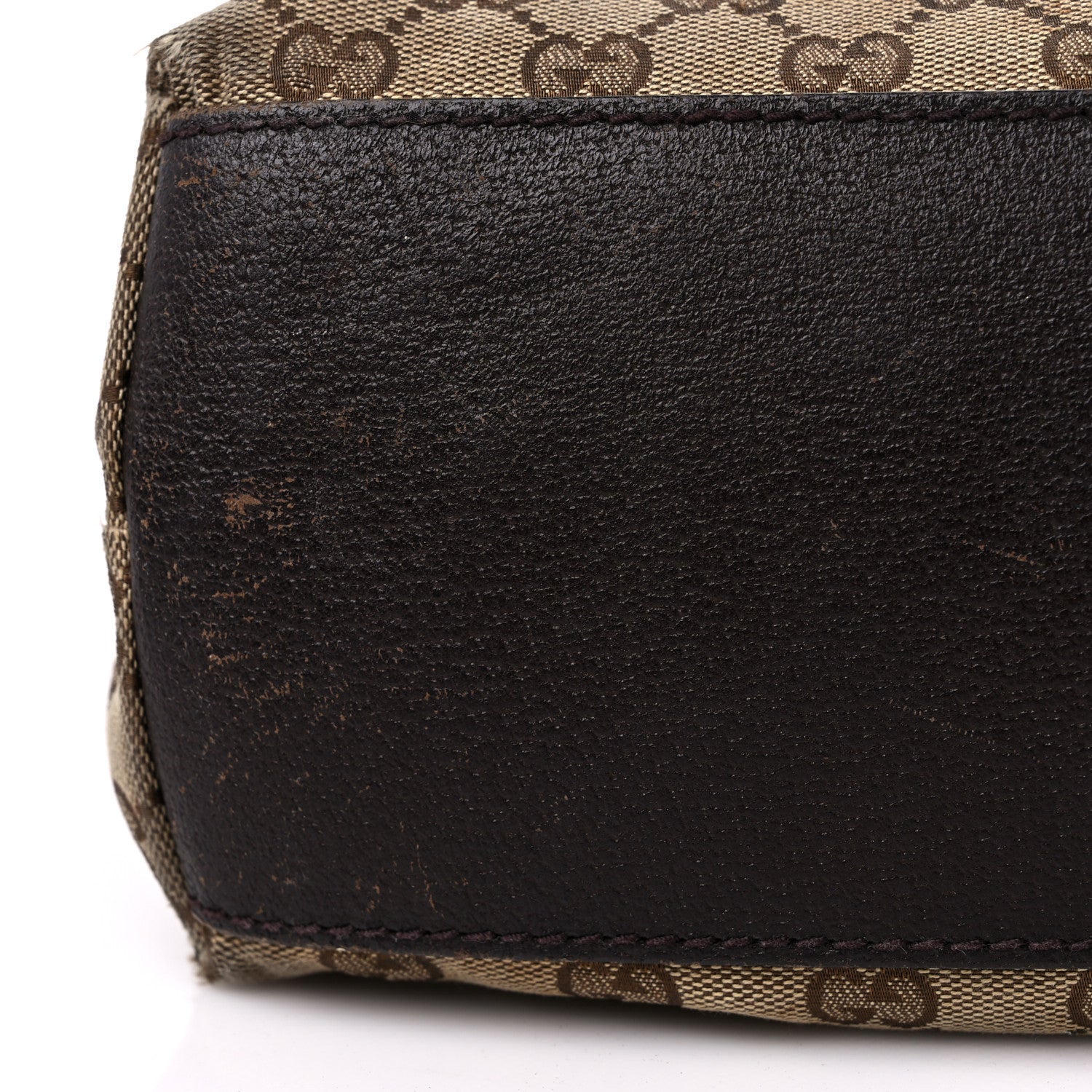 Gucci GG Monogram Large Web Handle Vertical Tote Dark Brown 15 of 16