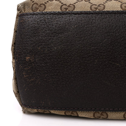 Gucci GG Monogram Large Web Handle Vertical Tote Dark Brown 15 of 16