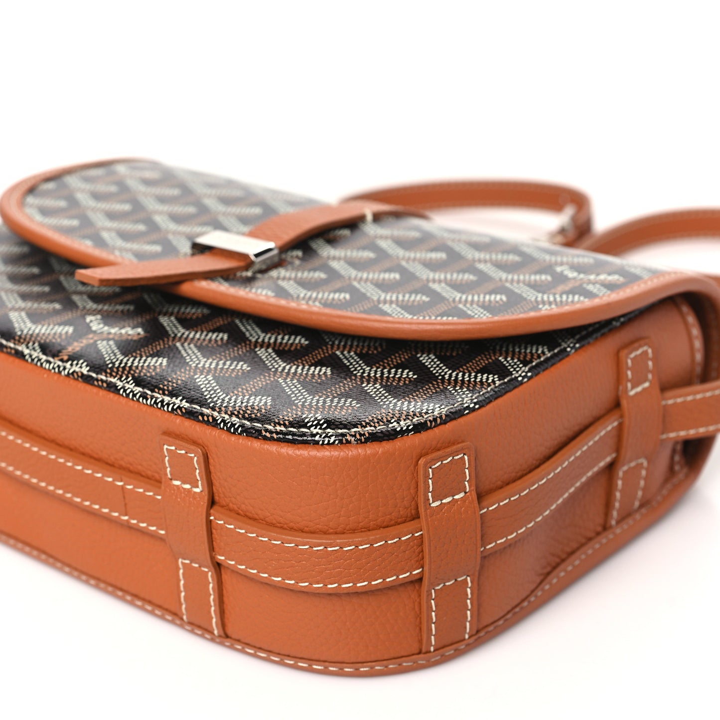 Goyardine Belvedere II PM Messenger Bag Black Gold