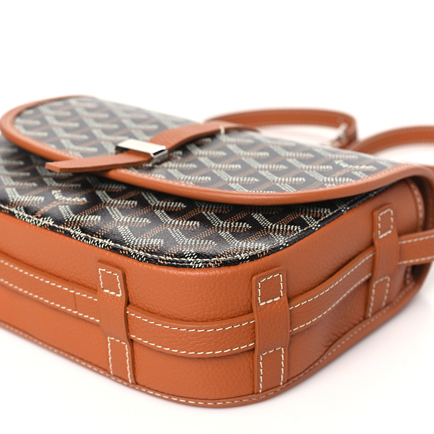 Goyard Goyardine Belvedere II PM Messenger Bag Black Gold 9 of 9