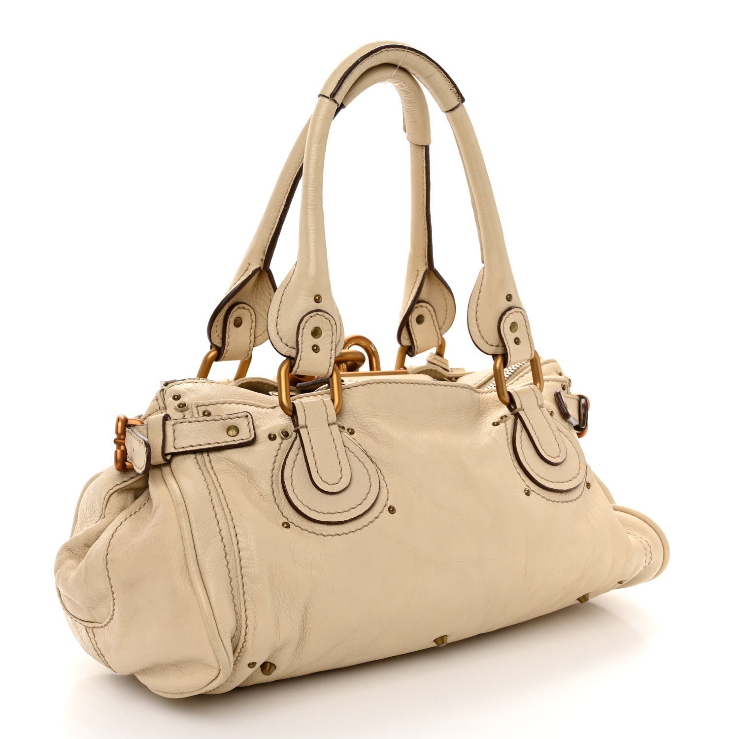 Chloe Calfskin Medium Paddington Satchel Ivory 3 of 11
