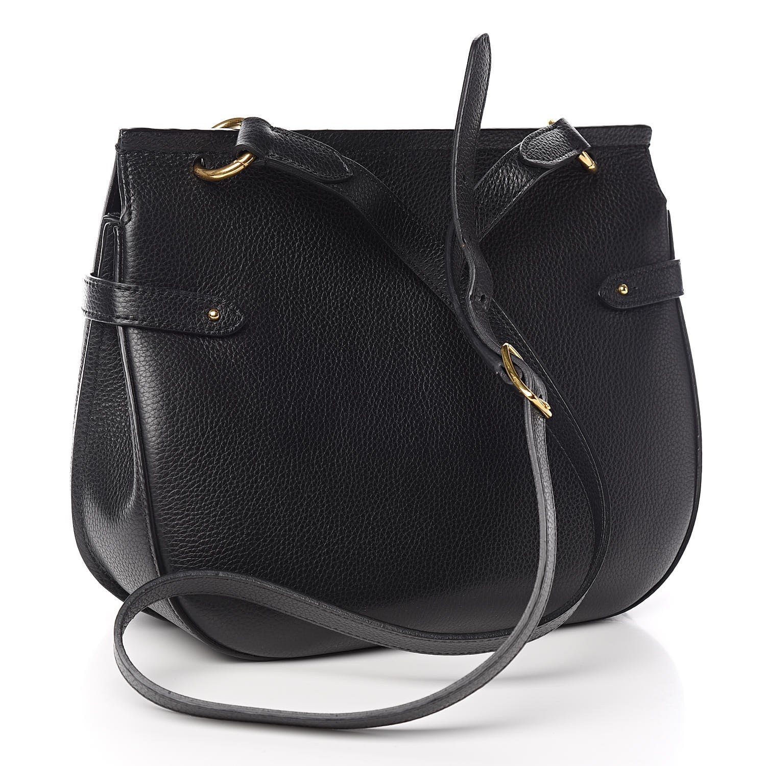 Mulberry Small Classic Grain Calfskin Amberley Satchel Black 4 of 13