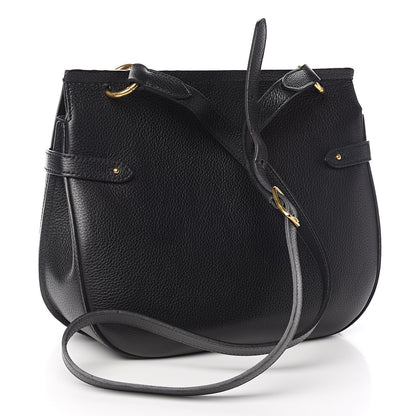Mulberry Small Classic Grain Calfskin Amberley Satchel Black 4 of 13