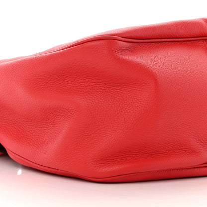 Versace Grained Calfskin La Medusa Bucket Bag Red 9 of 15