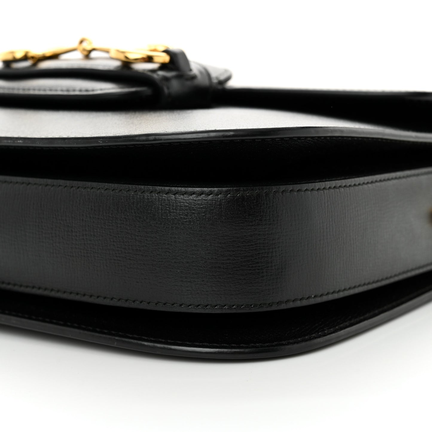 Azalea Calfskin Horsebit 1955 Shoulder Bag Black