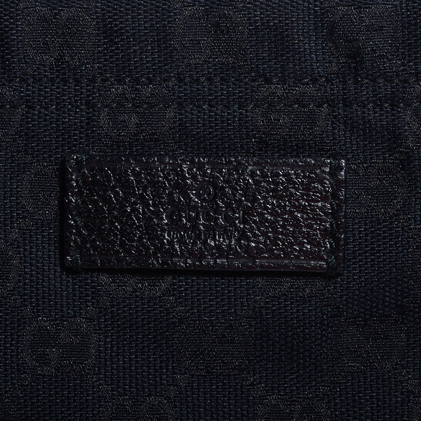 GG Monogram Medium Web Handle Vertical Tote Black