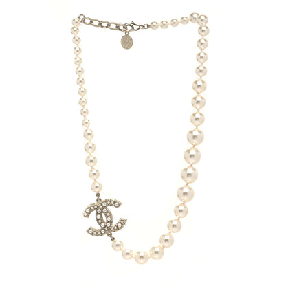 Chanel Pearl CC 100th Anniversary Necklace Light Gold 5 of 12