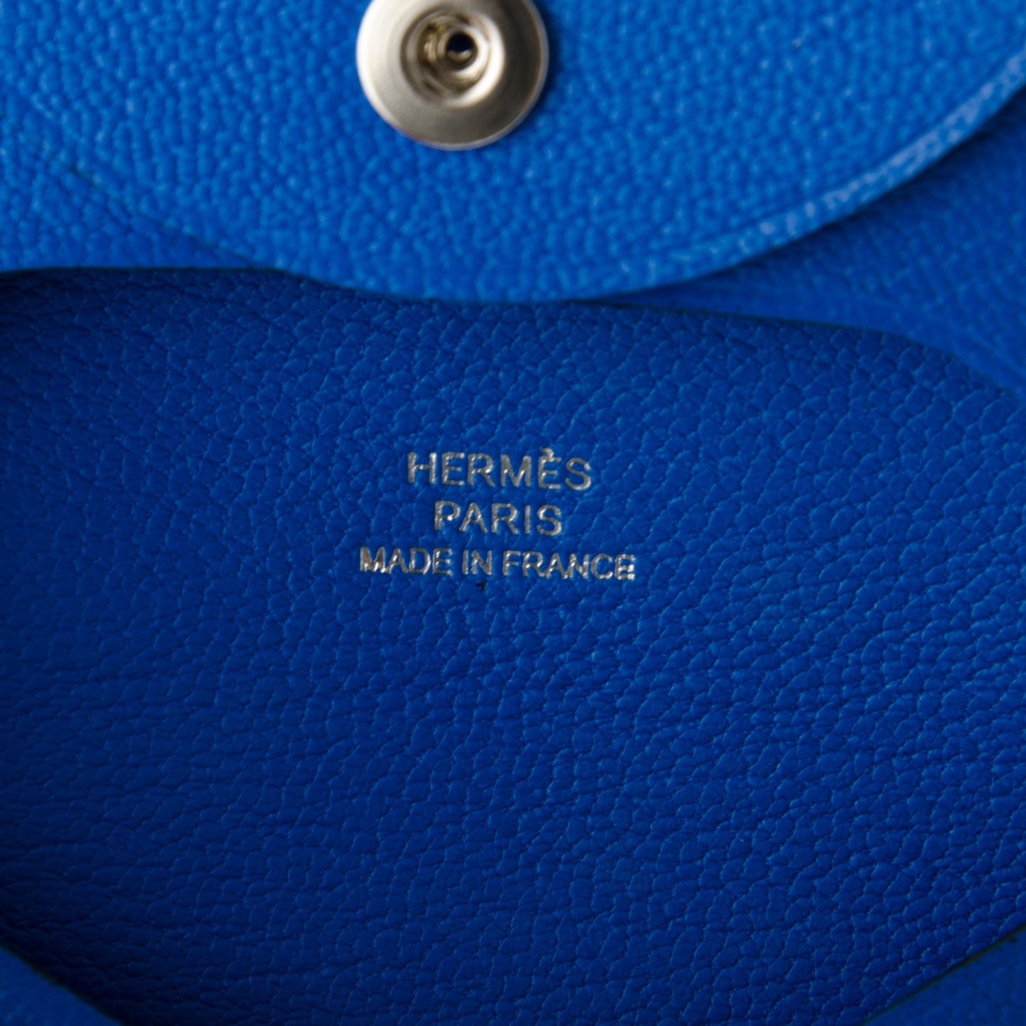 Chevre Mysore Bastia Coin Purse Bleu Hydra