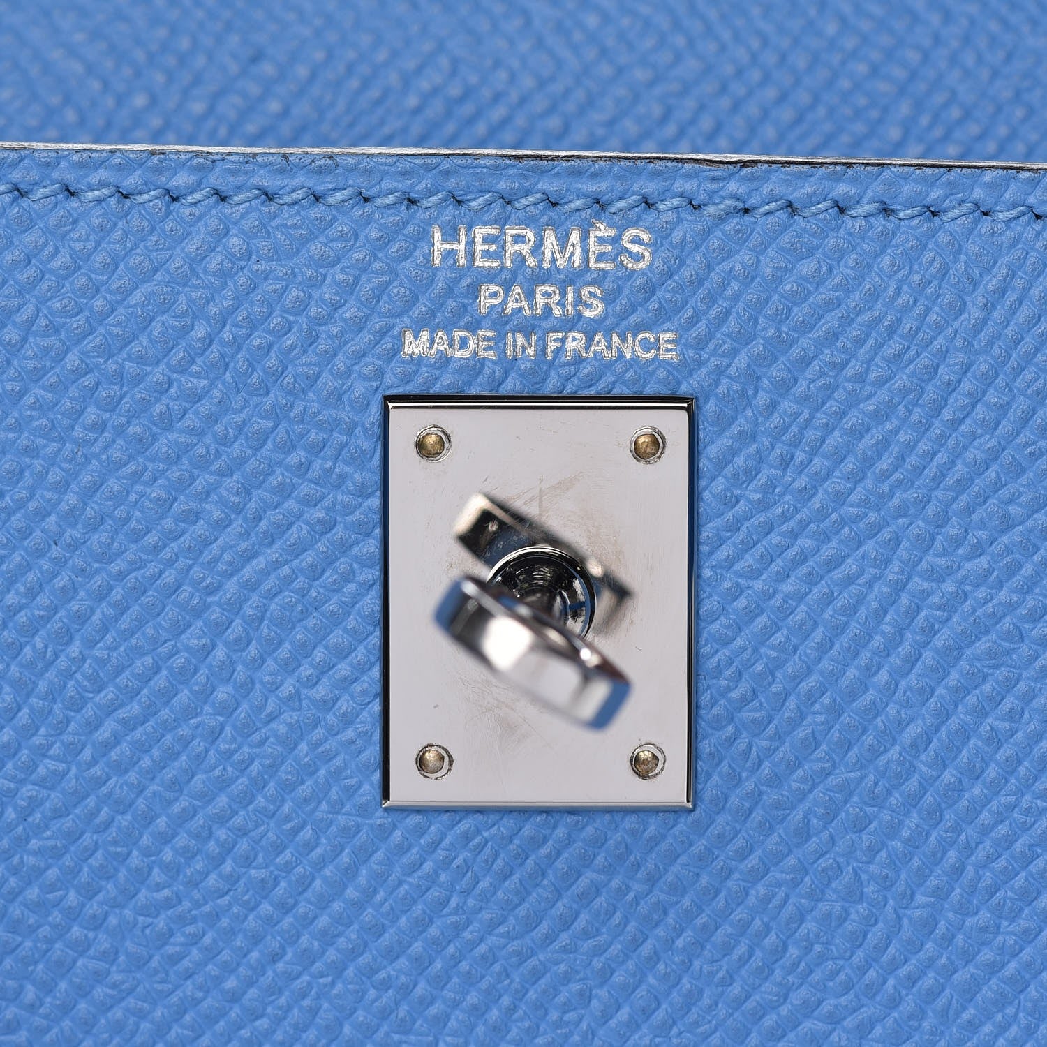 Hermes Epsom Kelly Sellier 25 Bleu Paradis 28 of 35