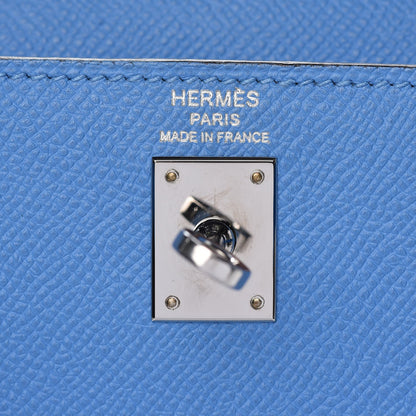 Hermes Epsom Kelly Sellier 25 Bleu Paradis 28 of 35