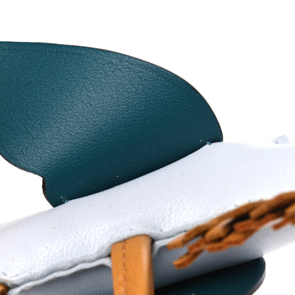 Hermes Milo Lambskin Grigri Rodeo Pegase Horse Bag Charm PM Bleu Brume Sesame Vert Bosphore 4 of 4