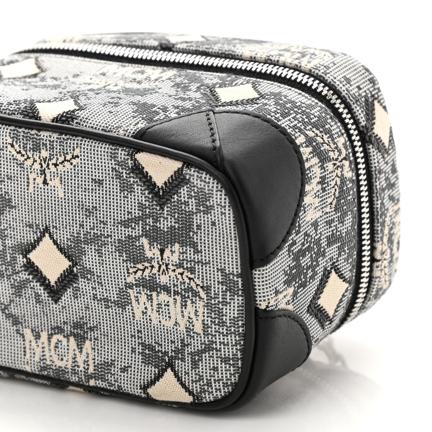 Vintage Jacquard Monogram Rockstar Vanity Case Grey