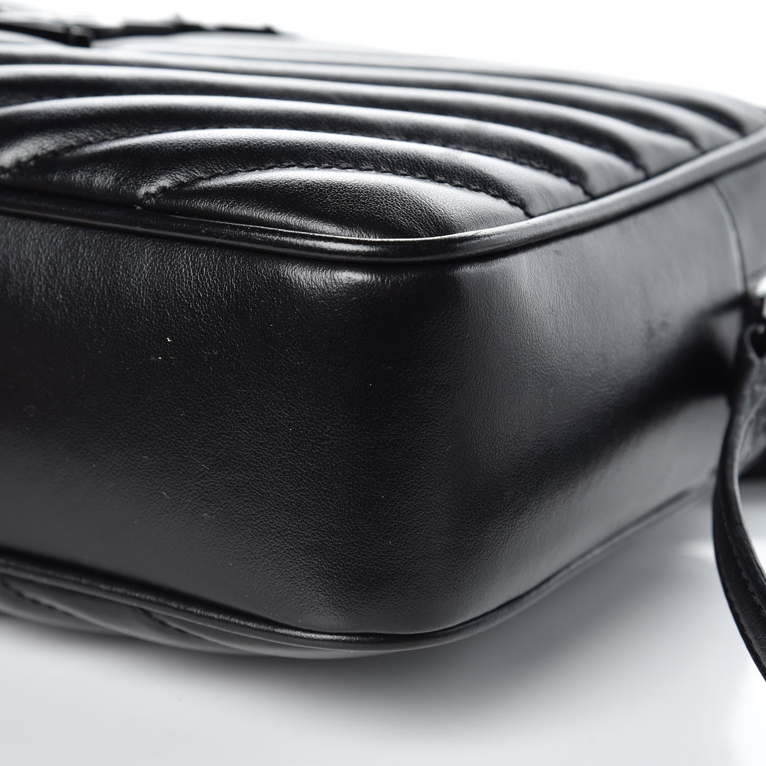 Saint Laurent Calfskin Matelasse Monogram Lou Camera Bag Black 10 of 10