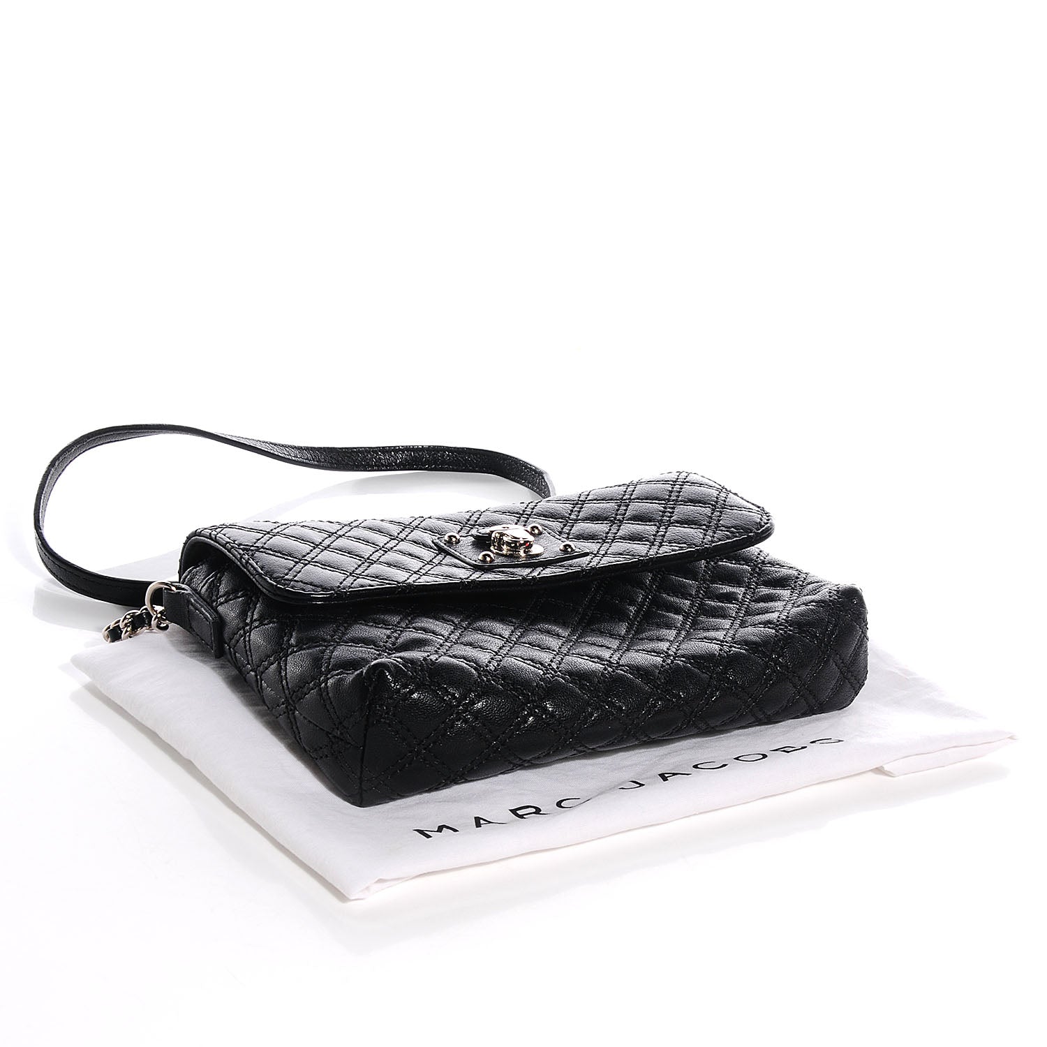 Marc Jacobs Quilted Lambskin Skinny Single Flap Black 4 of 9