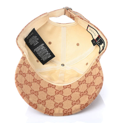 Gucci X MLB Monogram NY Yankees Baseball Hat 57-61 Beige Ruggine 4 of 4