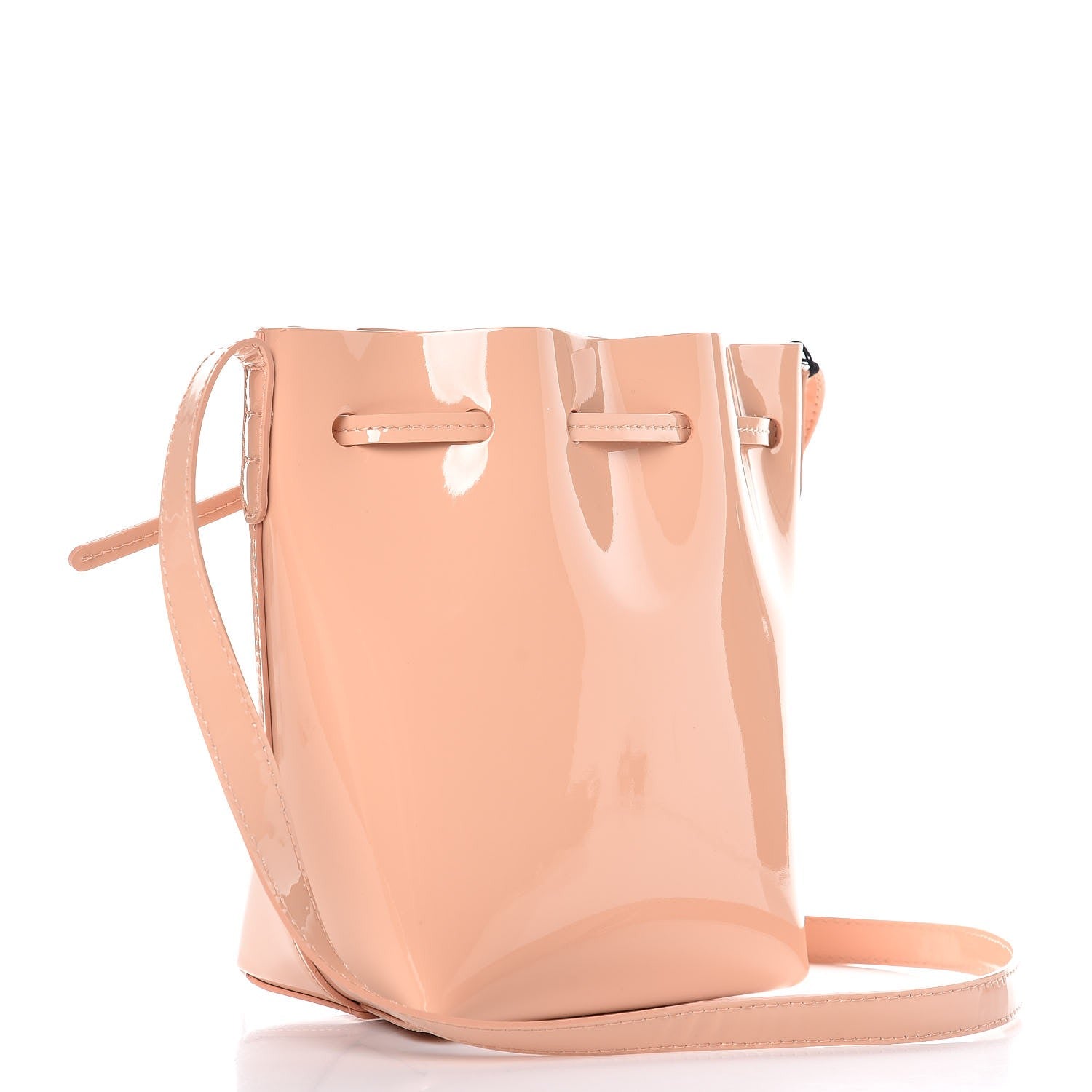 Mansur Gavriel Patent Calfskin Mini Mini Bucket Bag Rosa 3 of 6
