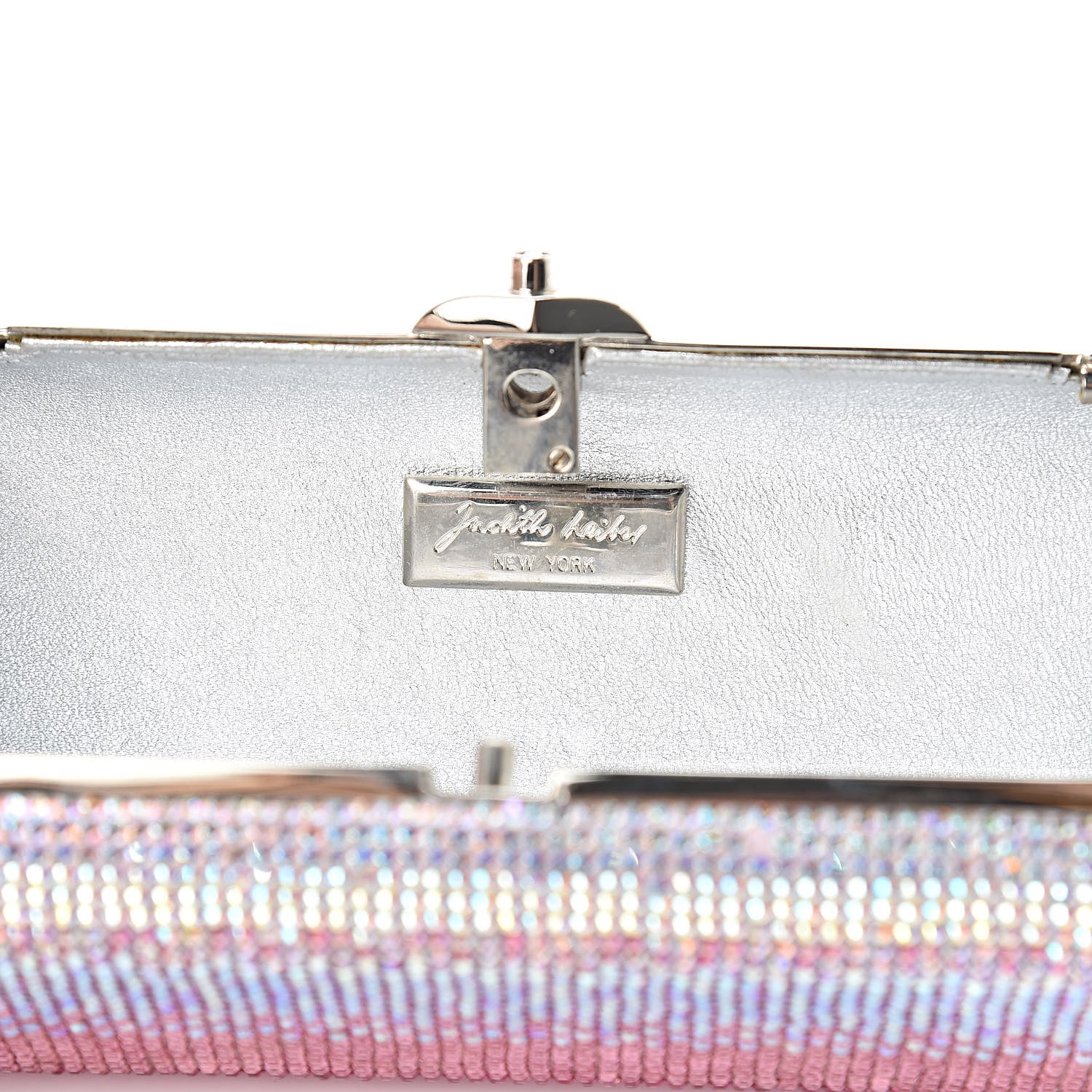 Judith Leiber Swarovski Crystal Minaudière Clutch Pink 6 of 12