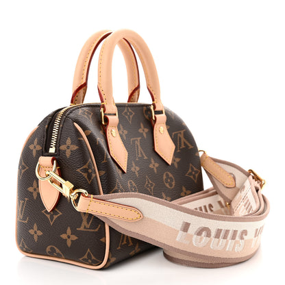 Louis Vuitton Monogram Speedy Bandouliere 20 Beige 3 of 11