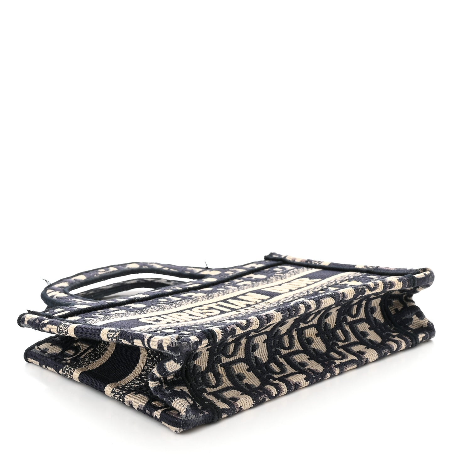 Oblique Mini Book Tote Blue Multicolor