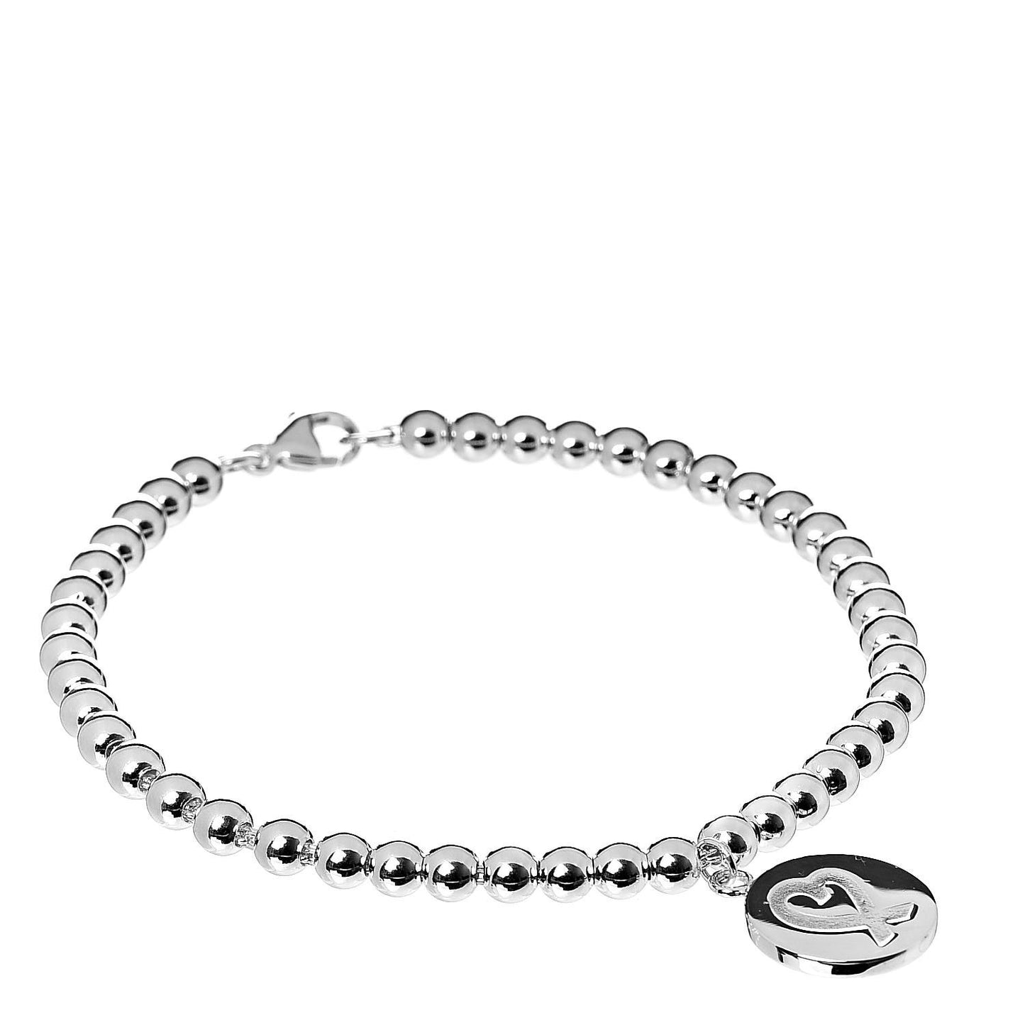 Sterling Silver Paloma Picasso Bead Loving Heart Tag Bracelet