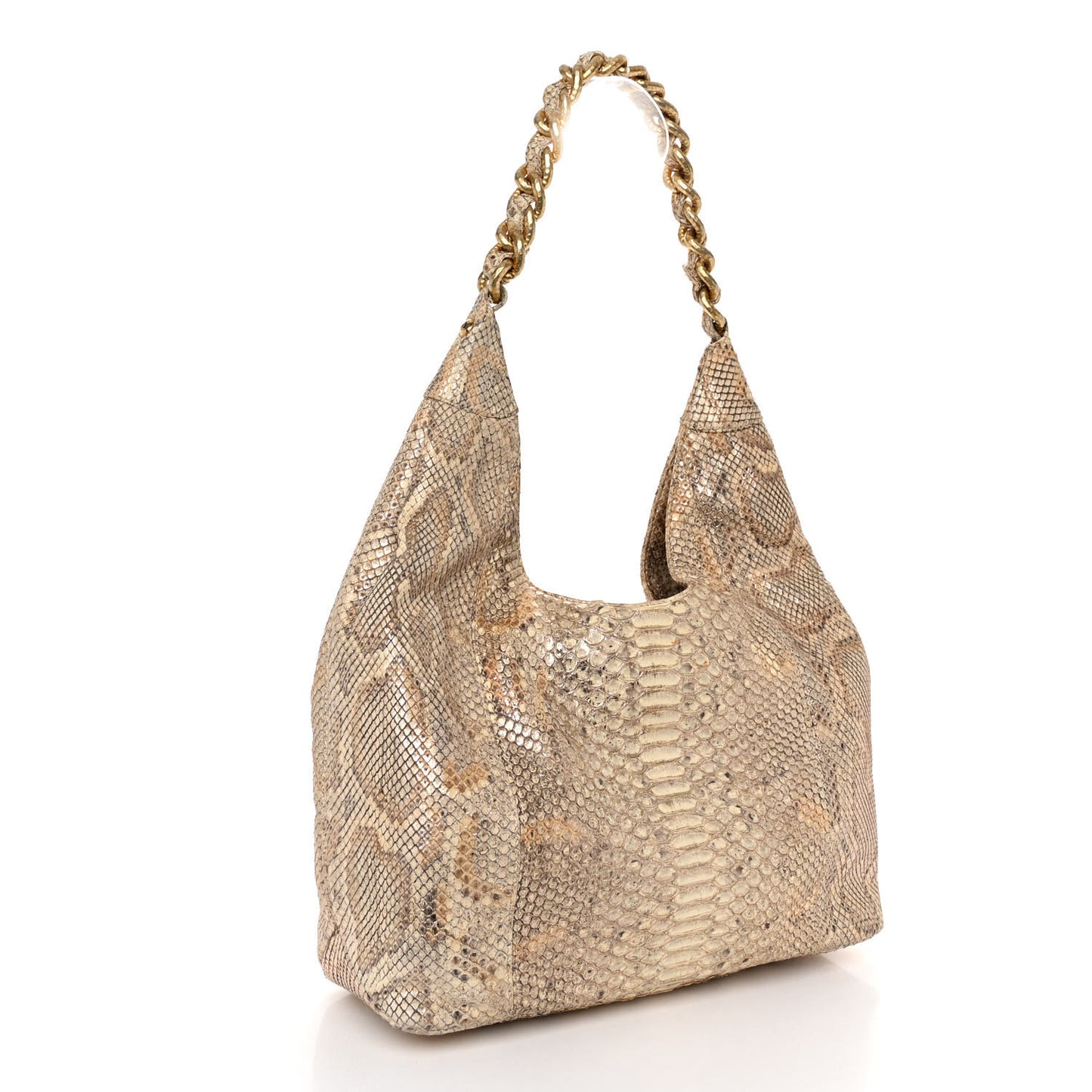 Snakeskin CC Hobo Beige
