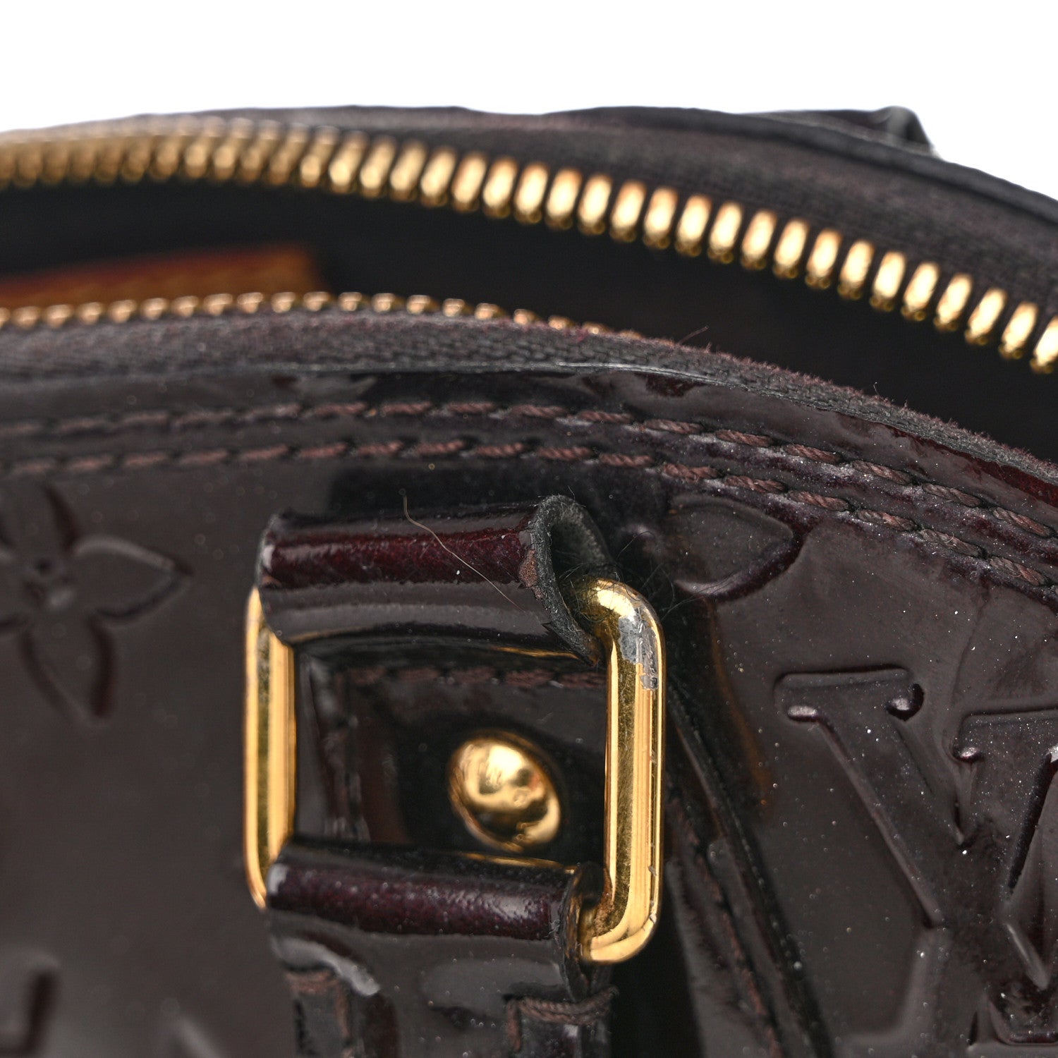 Louis Vuitton Vernis Alma BB Amarante 11 of 14