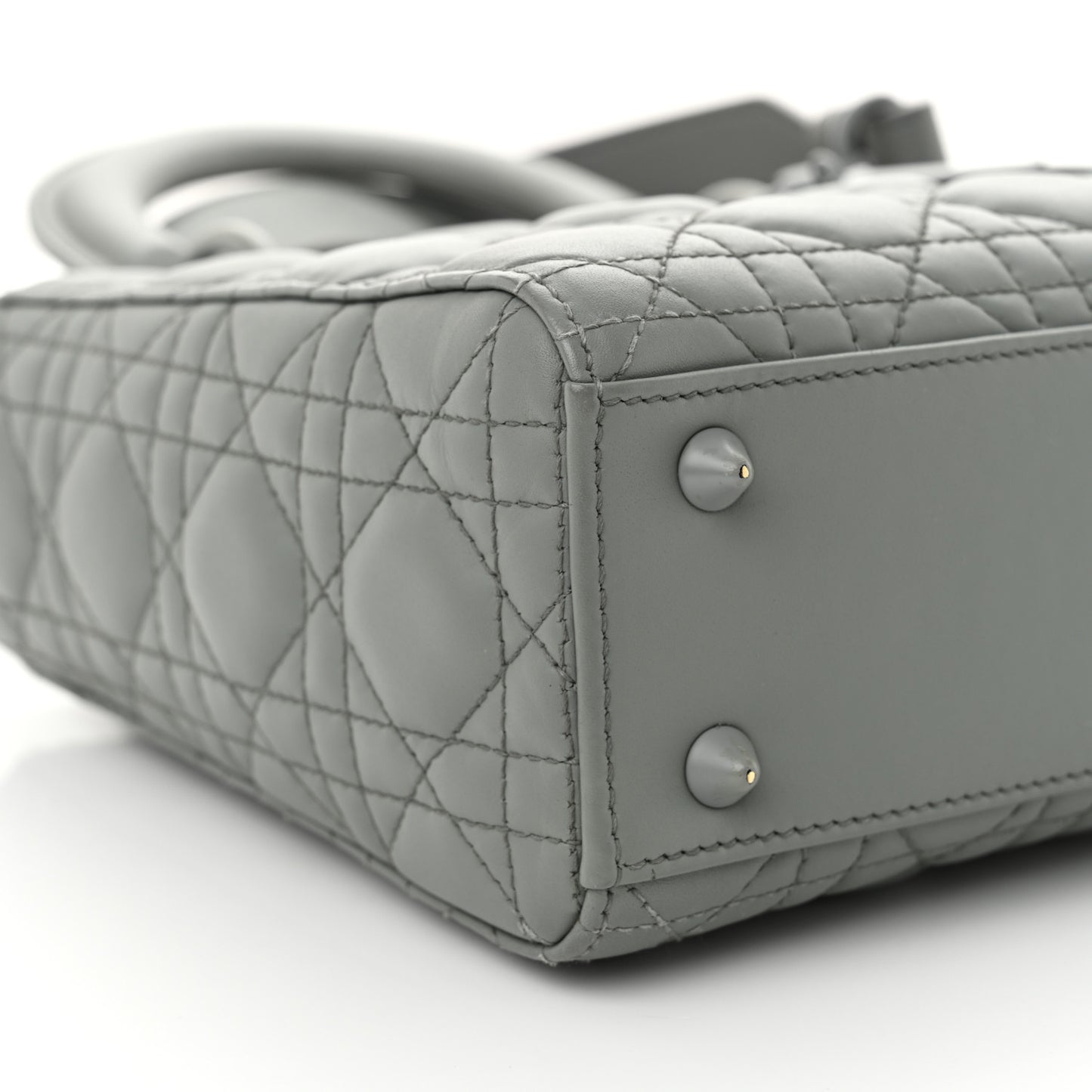 Ultra Matte Calfskin Cannage Small My ABCDior Lady Dior Gray