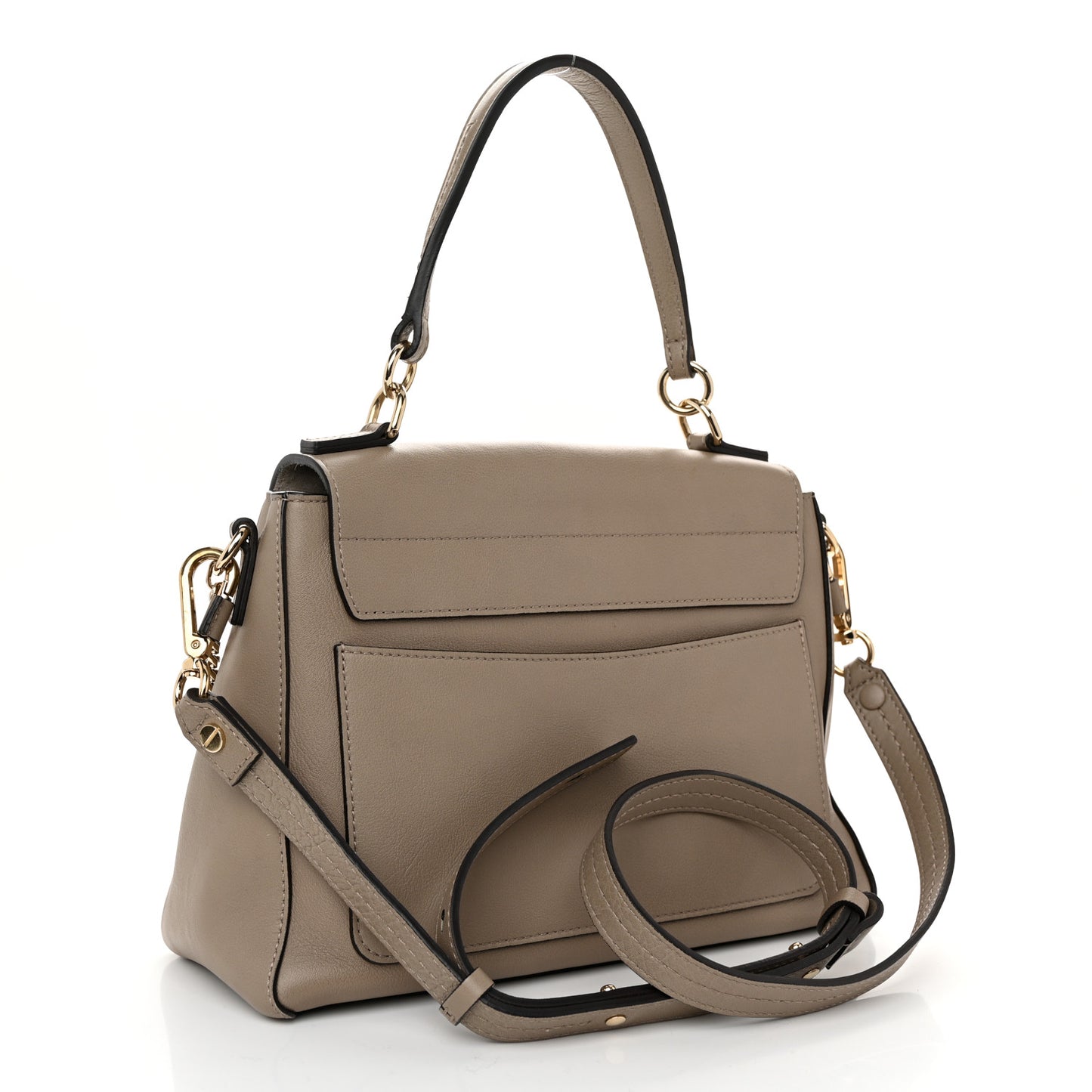 Calfskin Mini Faye Day Shoulder Bag Motty Grey