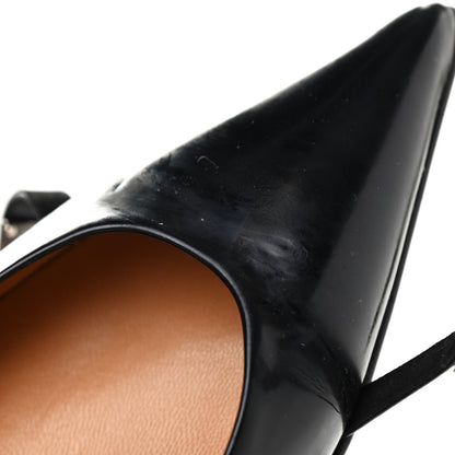 Hermes Patent Ballerina Flats 37.5 Black 8 of 10