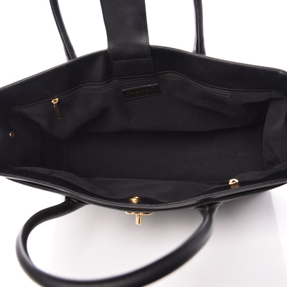 Chanel Calfskin Cerf Shopper Tote Black 5 of 10