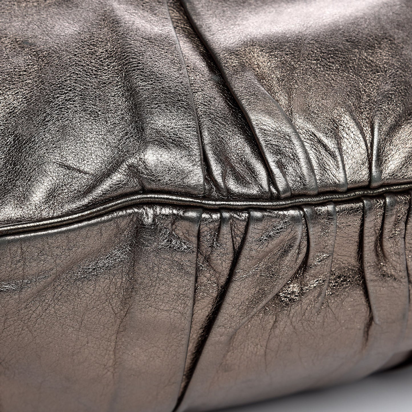 Metallic Medium Hysteria Top Handle Bag Gold