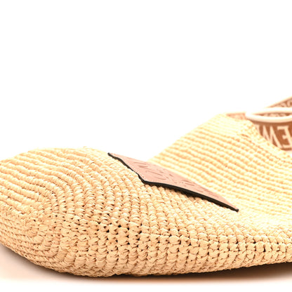 Loewe Raffia Mini Slit Tote Bag Natural Tan 9 of 9