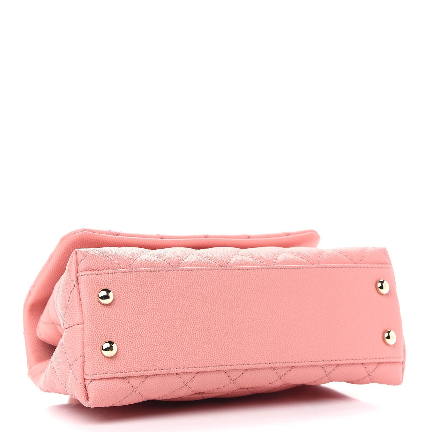 Chanel Caviar Quilted Mini Coco Handle Flap Pink 3 of 8
