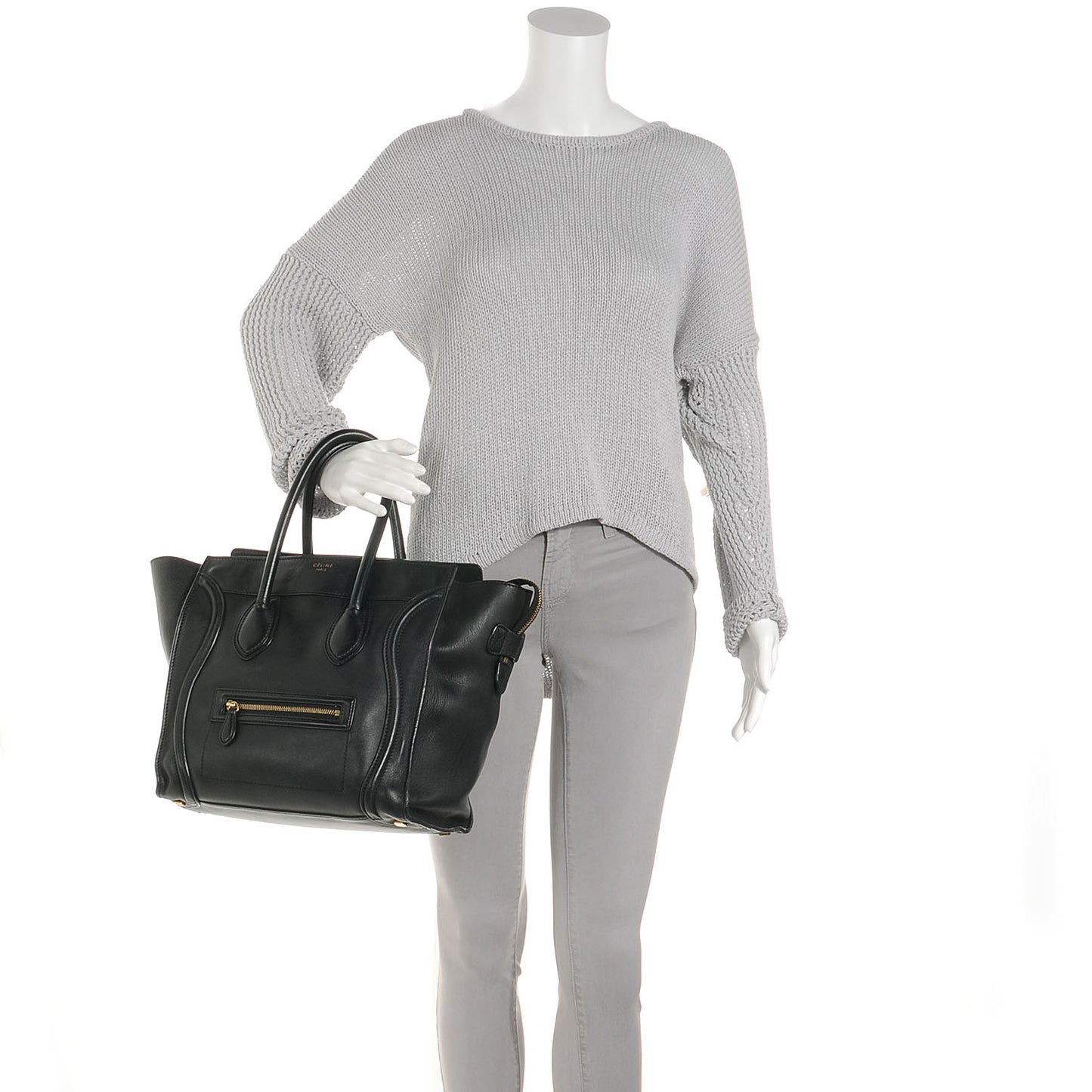 Smooth Calfskin Mini Luggage Black