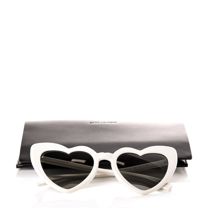 Saint Laurent Acetate Heart Frame Loulou SL181 Sunglasses White 9 of 9