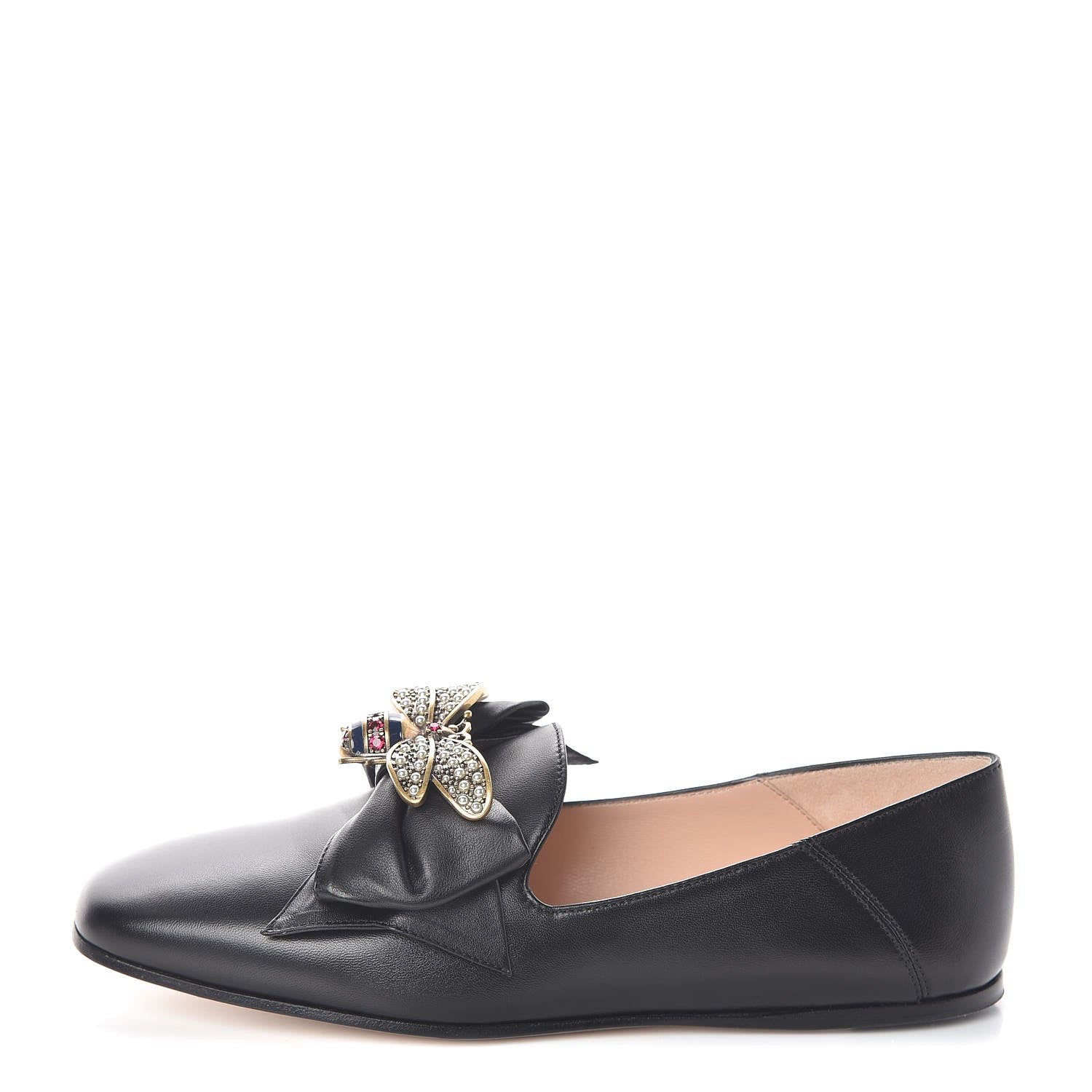 Gucci Nappa Queen Margaret Loafers 36 Black 1 of 6