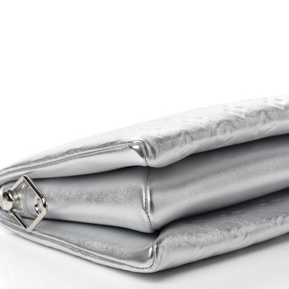 Louis Vuitton Metallic Lambskin Embossed Monogram Coussin PM Silver 6 of 10