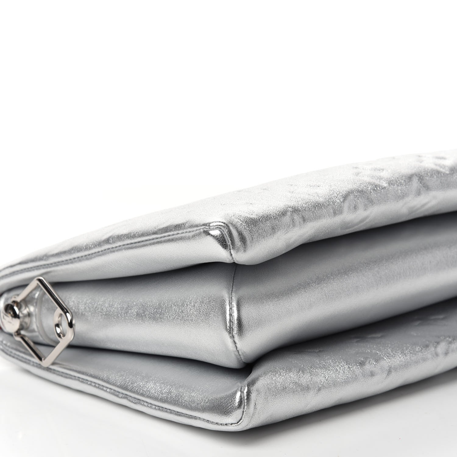 Louis Vuitton Metallic Lambskin Embossed Monogram Coussin PM Silver 6 of 10