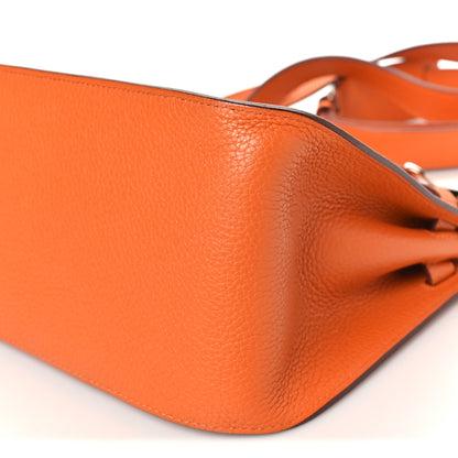 Hermes Taurillon Clemence Jypsiere 28 Orange 10 of 10